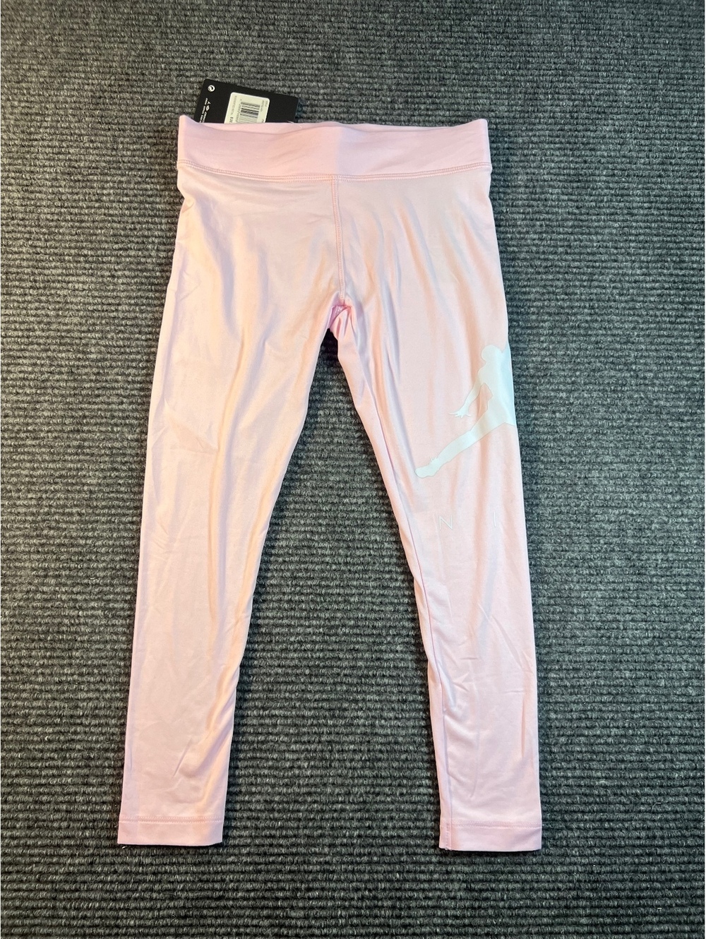 NWT Jordan Girls' Pink Foam Jumpman Leggings Size Medium 10-12 YRS MSRP $30